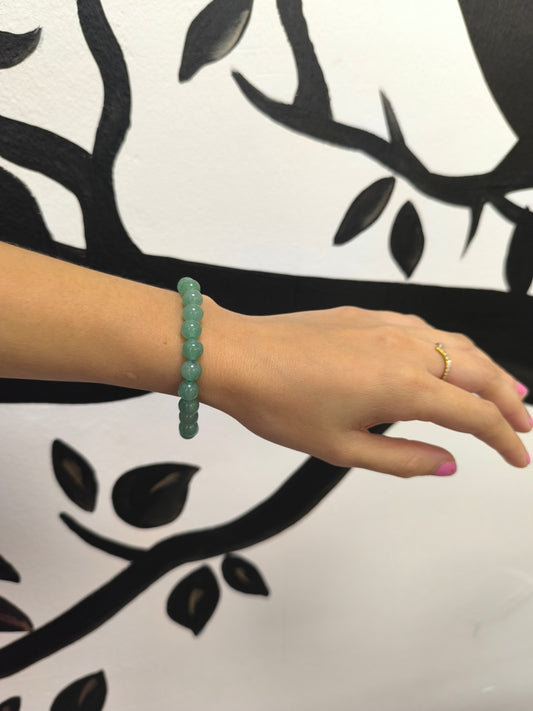 BRACELET EN AVENTURINE NATURELLE