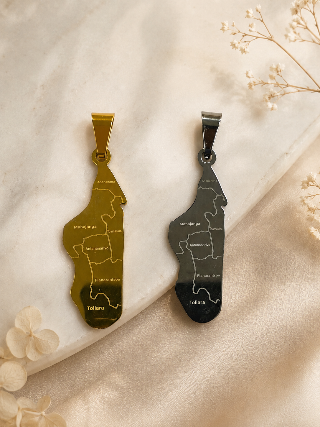 PENDENTIF CARTE MADAGASCAR