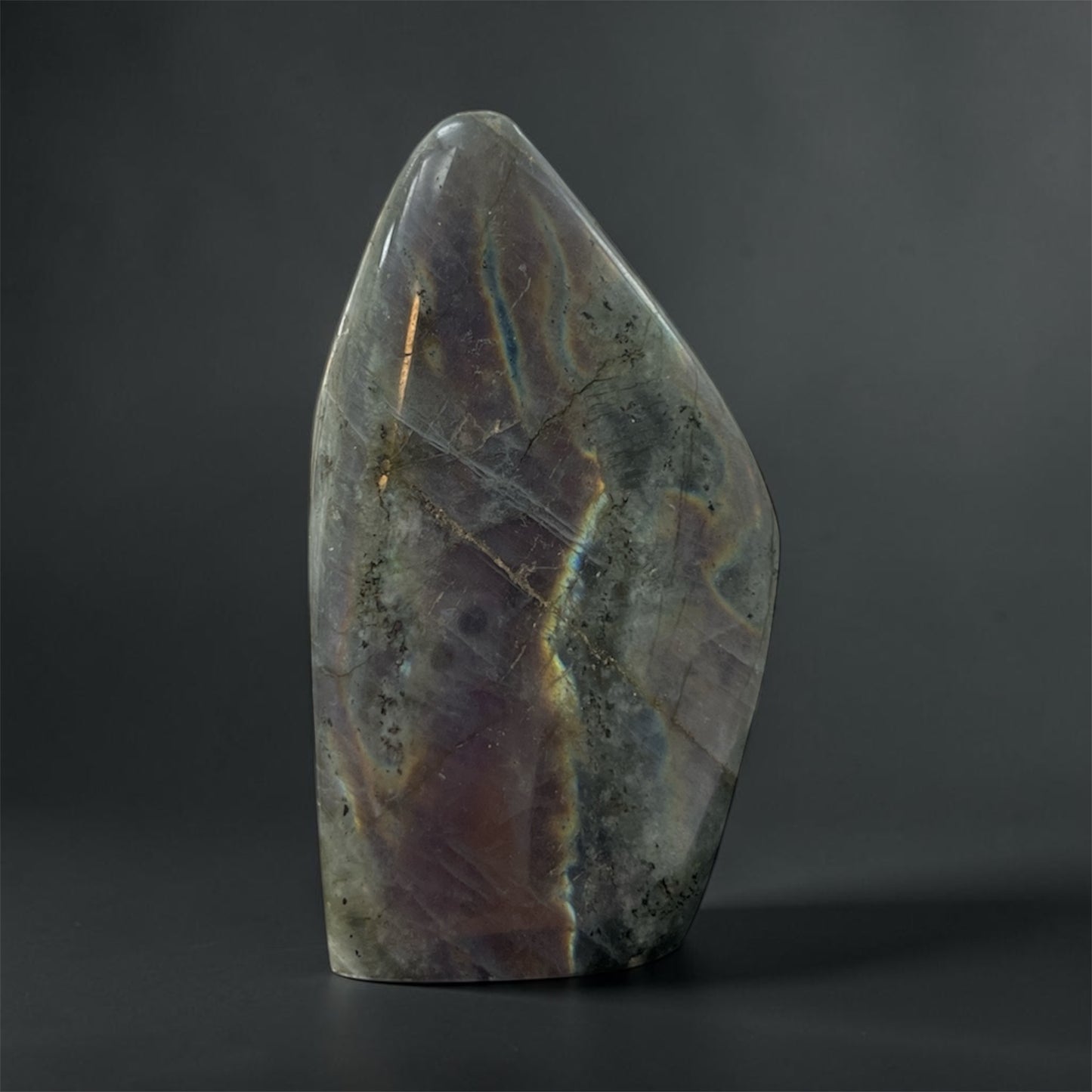 PIERRE LABRADORITE GRISE POLIE N°1