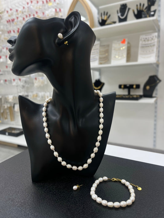 PARURE PERLES D'EAU DOUCE (KEISHI)
